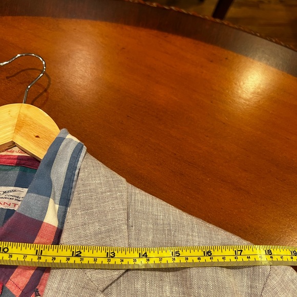 J Crew Thompson Slim 100% Linen Light Gray Blazer Size 42 - Picture 14 of 14